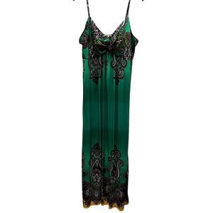 Tracy Lynn Kelly Green Ombre Ultra Maxi Adjustable Straps Plus Sz XXXXL 4X